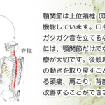 顎関節症に由来する頭痛、肩こり、背部痛などの改善